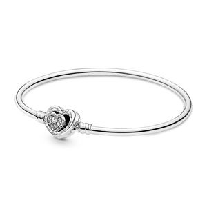 Pandora Entwined Hearts Bangle Bracelet